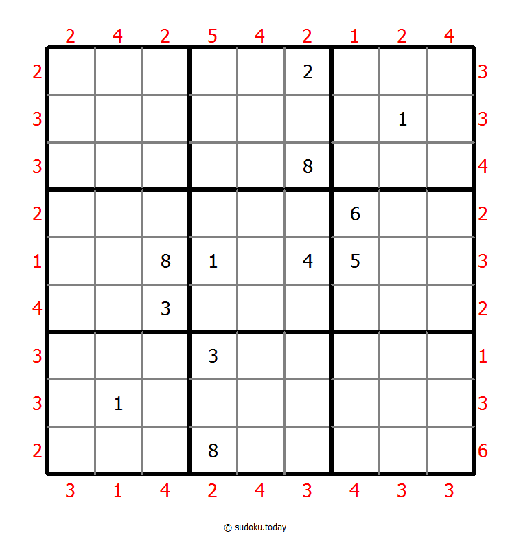 摩天大楼数独 #47318