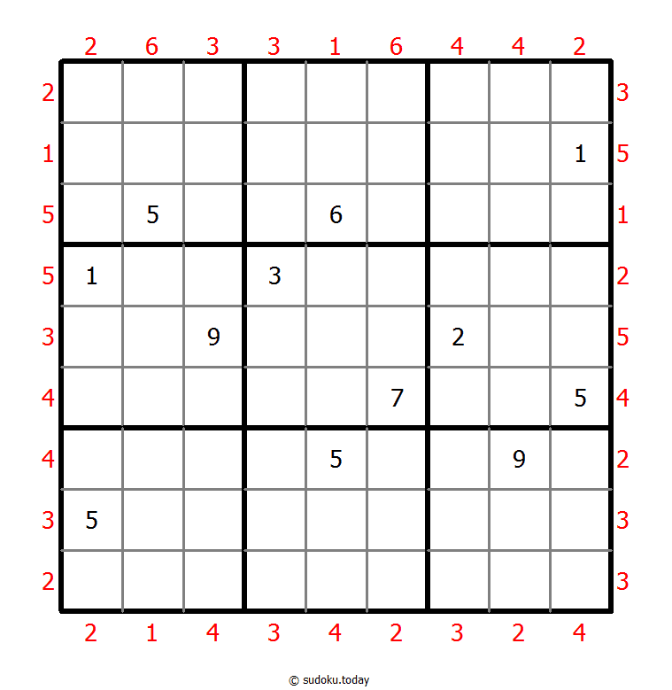 摩天大楼数独 #47328