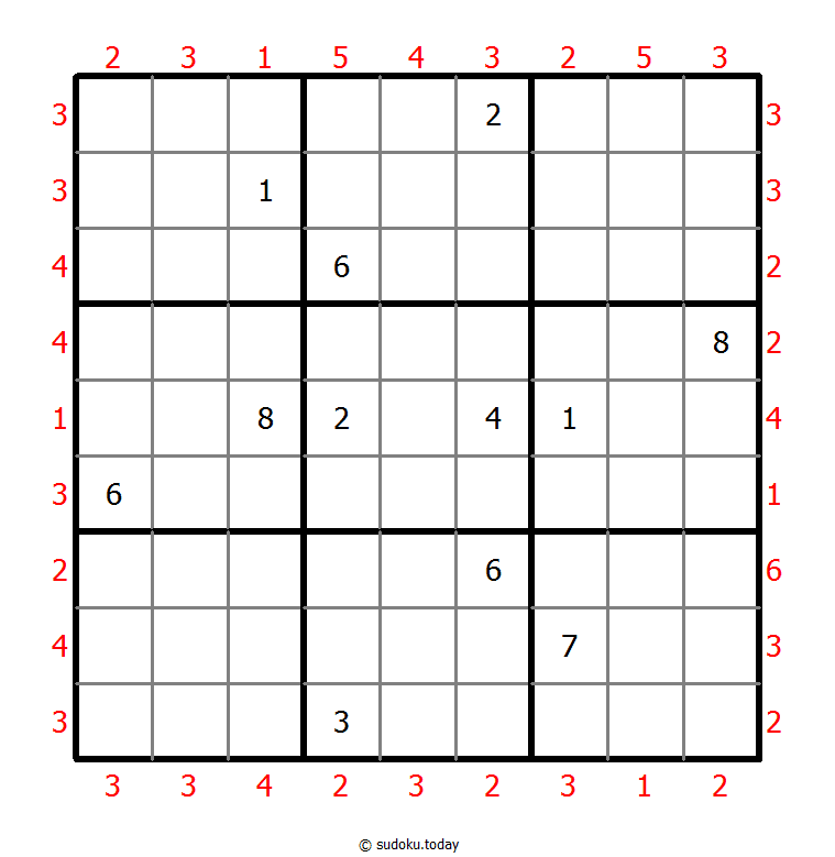 摩天大楼数独 #47347