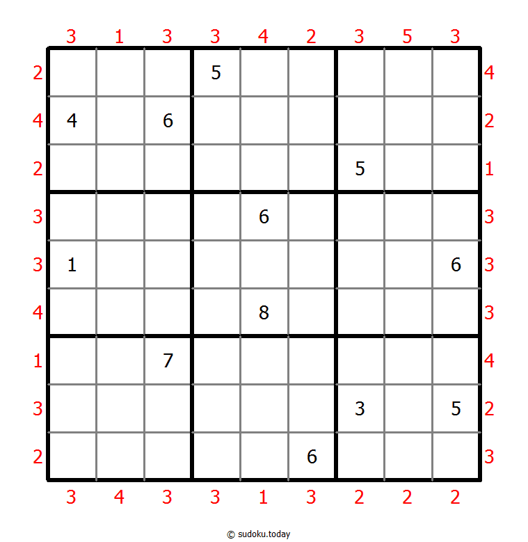 摩天大楼数独 #47368