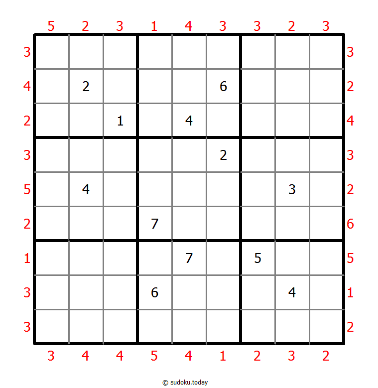 摩天大楼数独 #47394