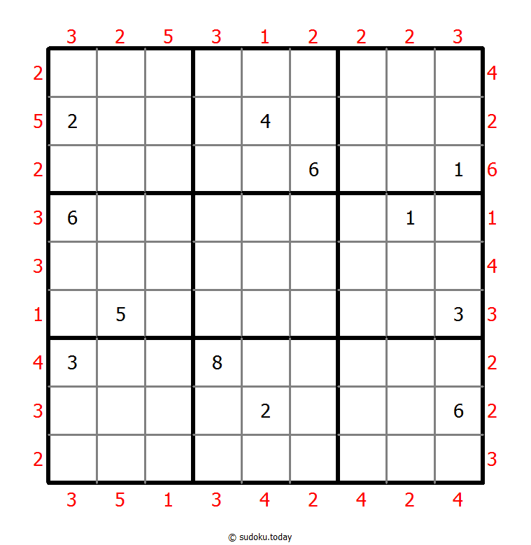 摩天大楼数独 #47396