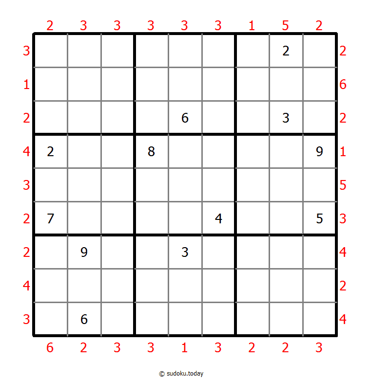 摩天大楼数独 #47430