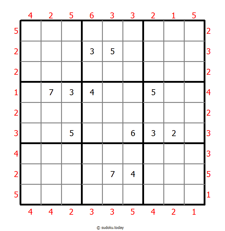 摩天大楼数独 #47481