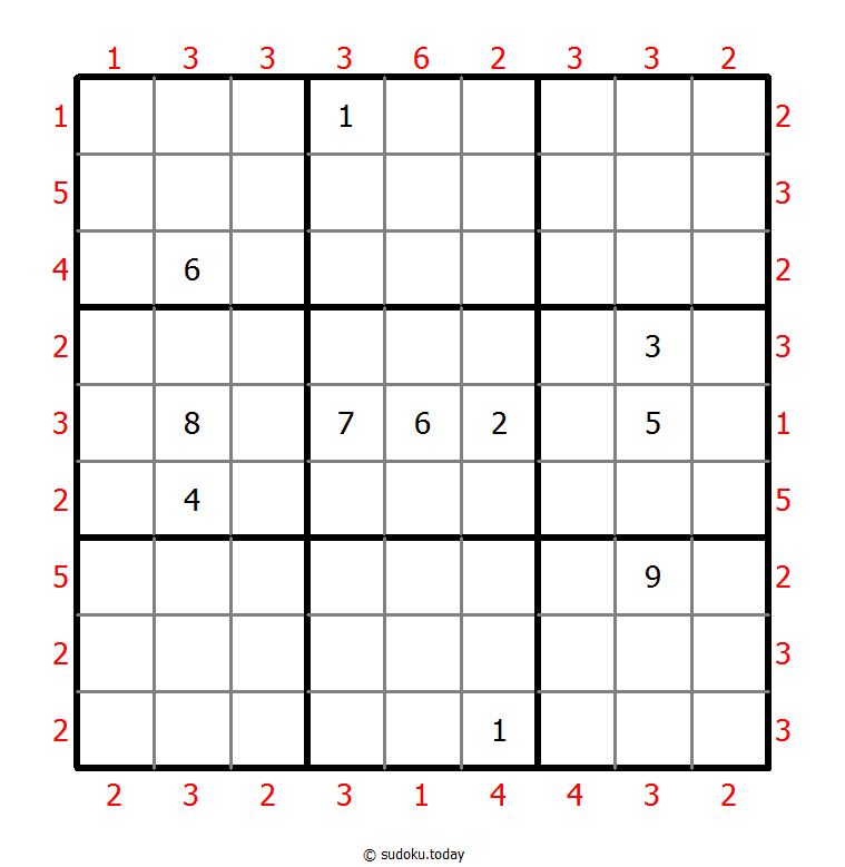 摩天大楼数独 #47485