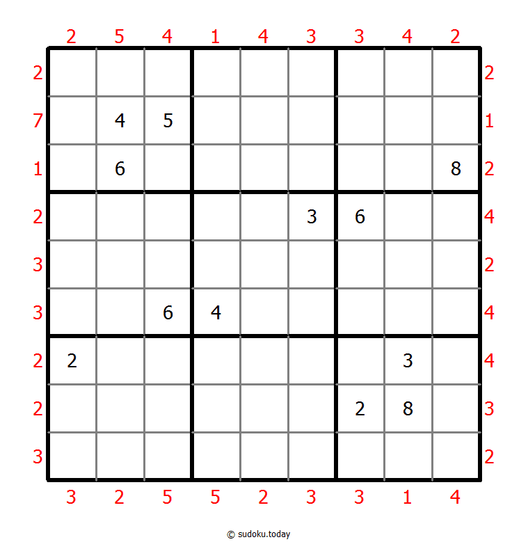 摩天大楼数独 #47499