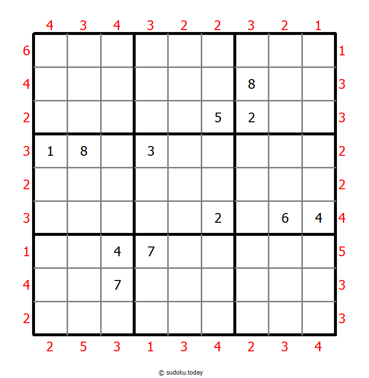 摩天大楼数独 #47513