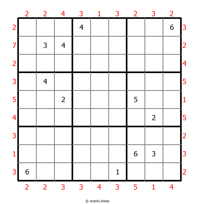 摩天大楼数独 #47519