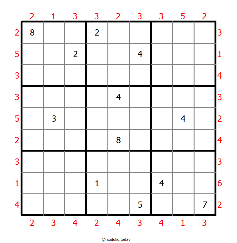 摩天大楼数独 #47545
