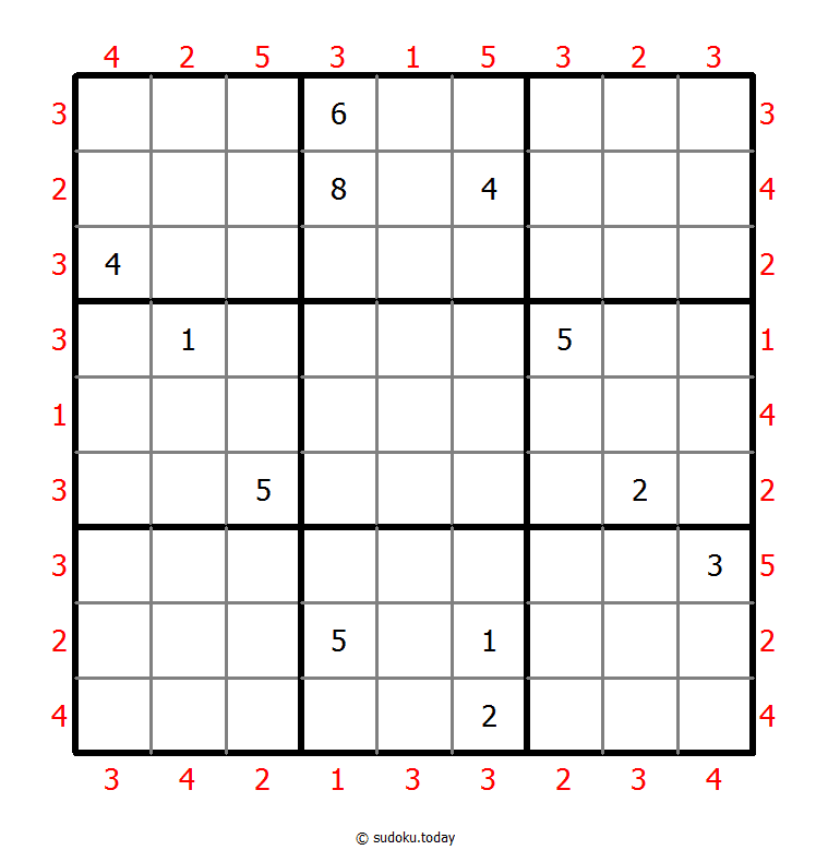 摩天大楼数独 #47572