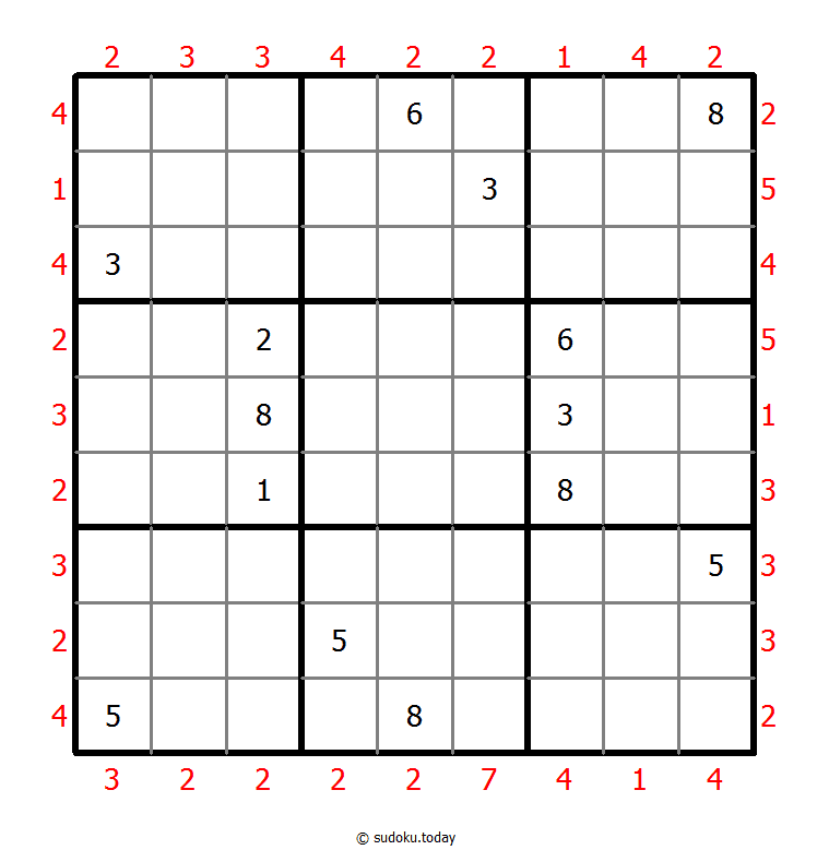 摩天大楼数独 #47605