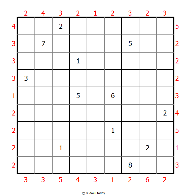 摩天大楼数独 #47616