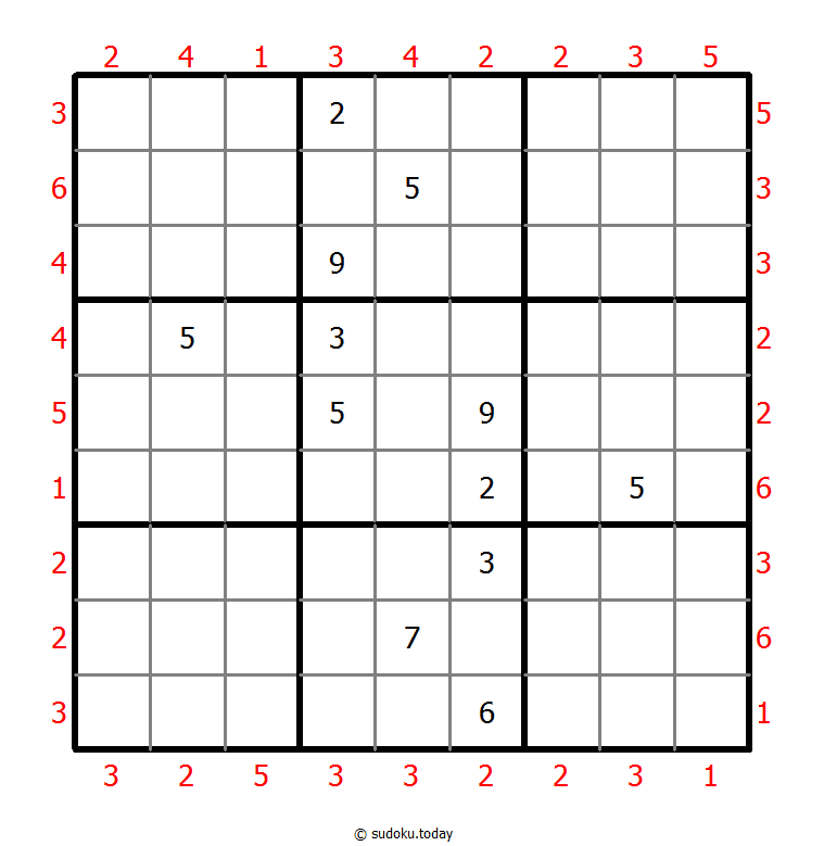 摩天大楼数独 #47627