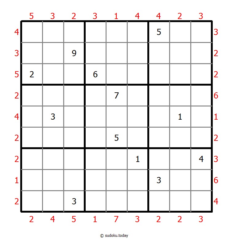 摩天大楼数独 #47634