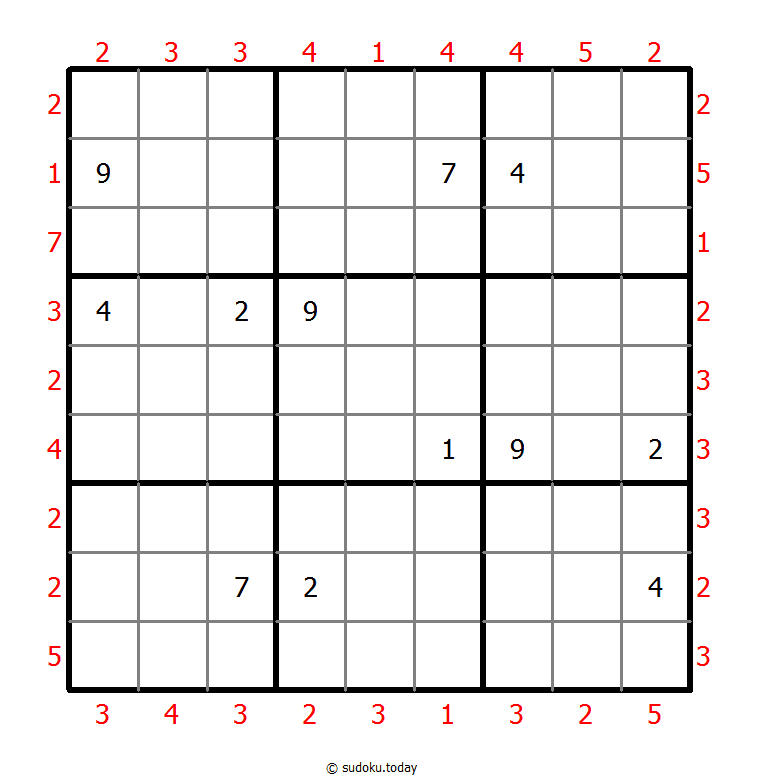 摩天大楼数独 #47716