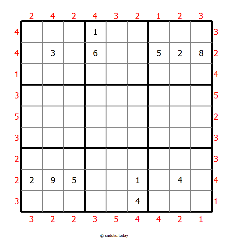 摩天大楼数独 #47776