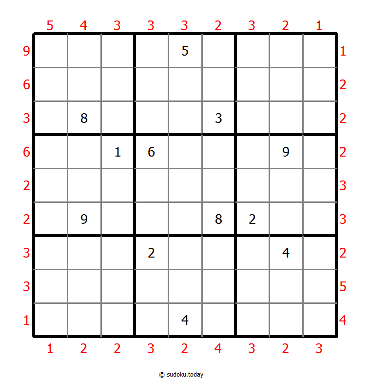 摩天大楼数独 #47785
