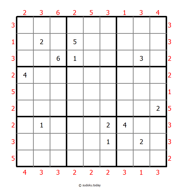 摩天大楼数独 #47790