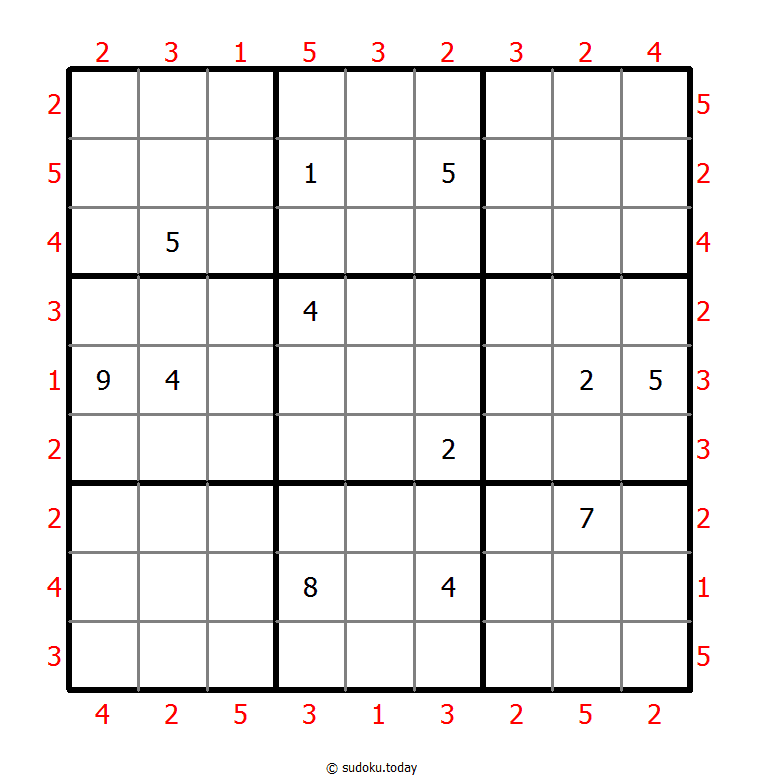 摩天大楼数独 #47794