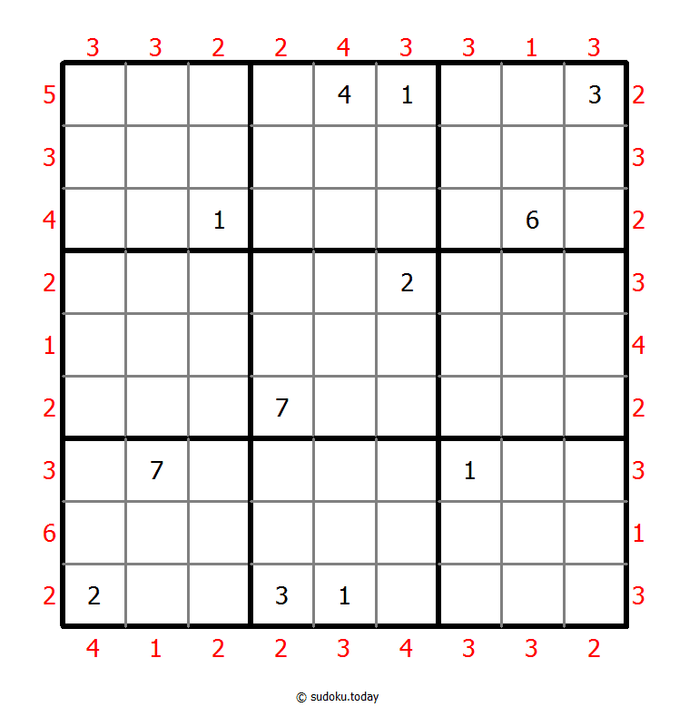 摩天大楼数独 #47798