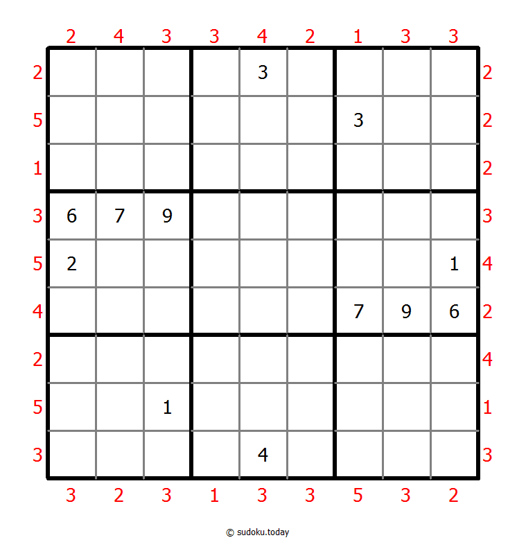 摩天大楼数独 #47805