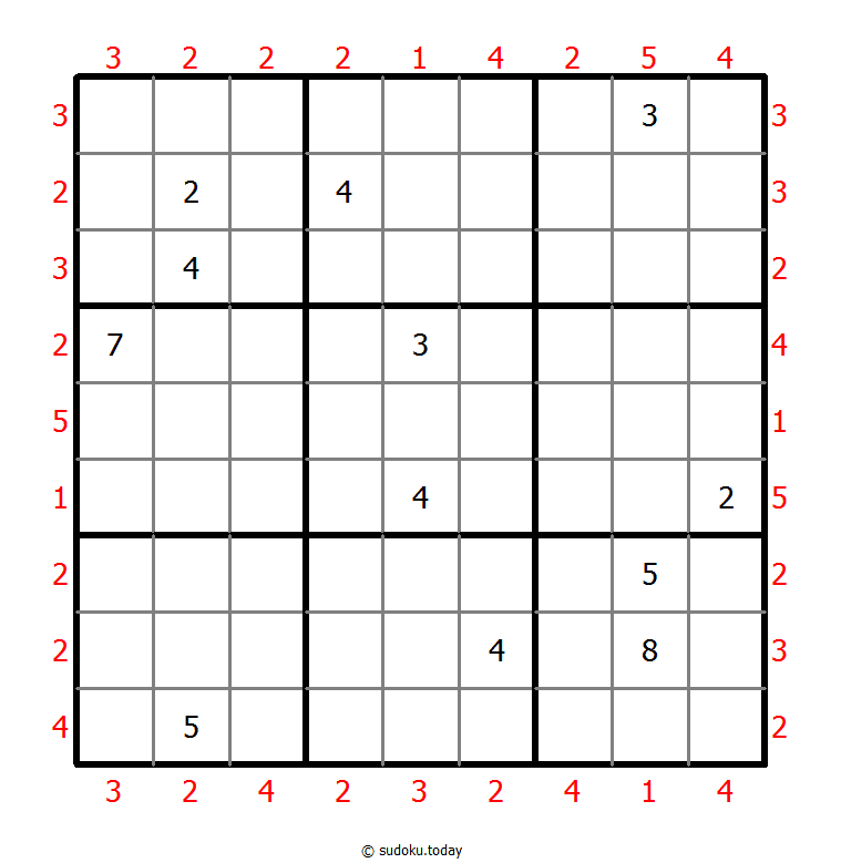 摩天大楼数独 #47839