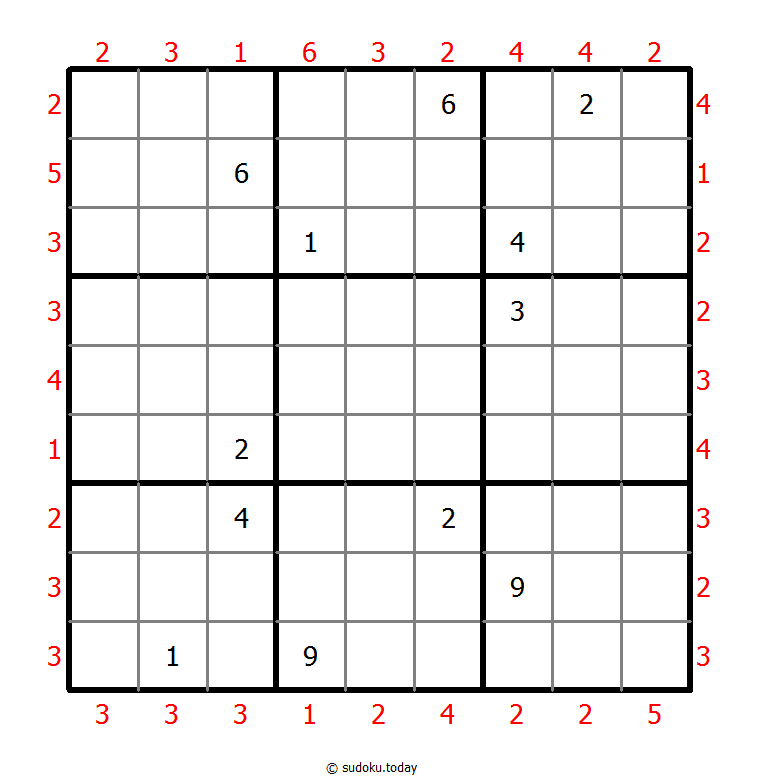 摩天大楼数独 #47850