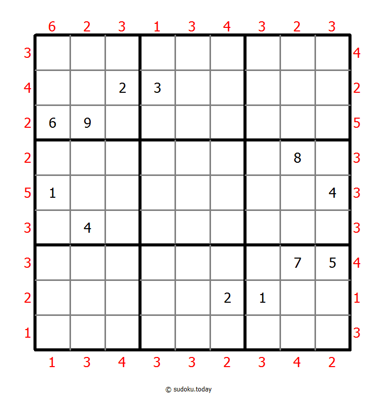 摩天大楼数独 #47858