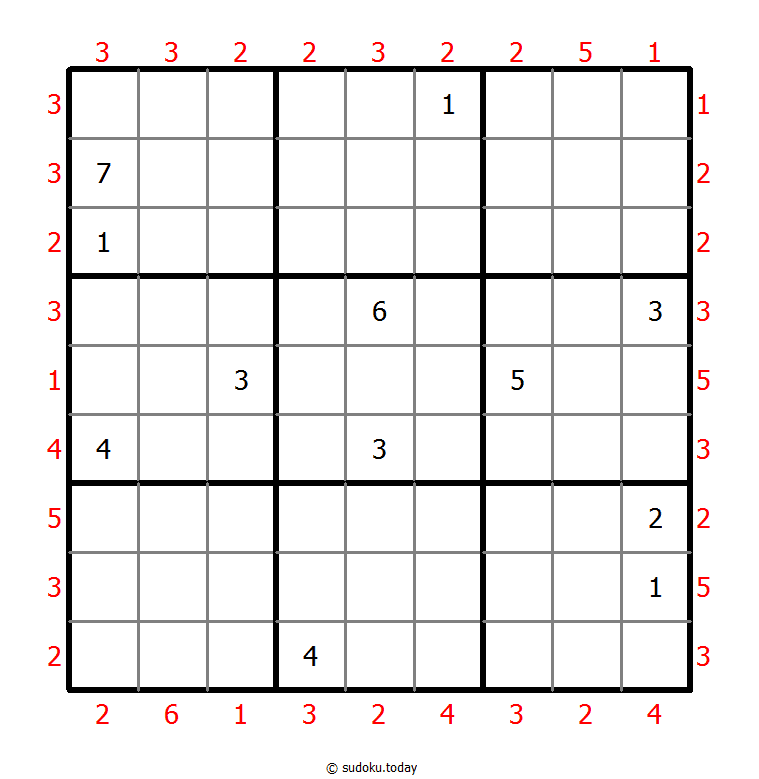 摩天大楼数独 #47866