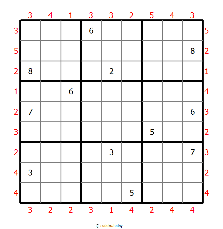 摩天大楼数独 #47889