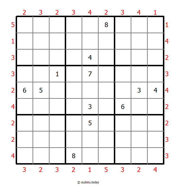 摩天大楼数独 #47907