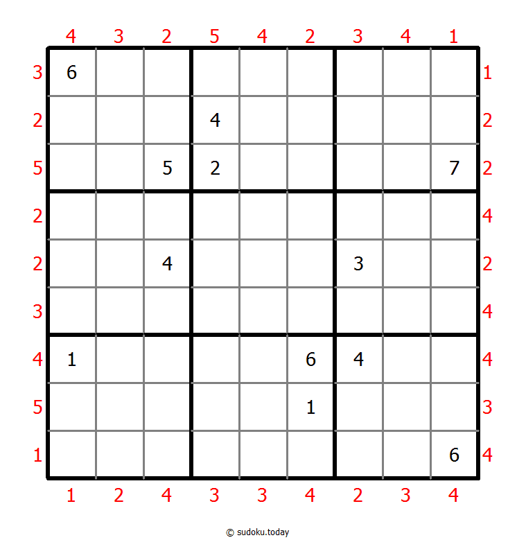 摩天大楼数独 #47914