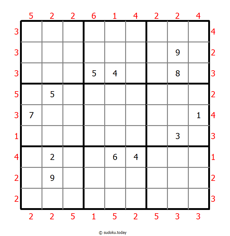 摩天大楼数独 #47930