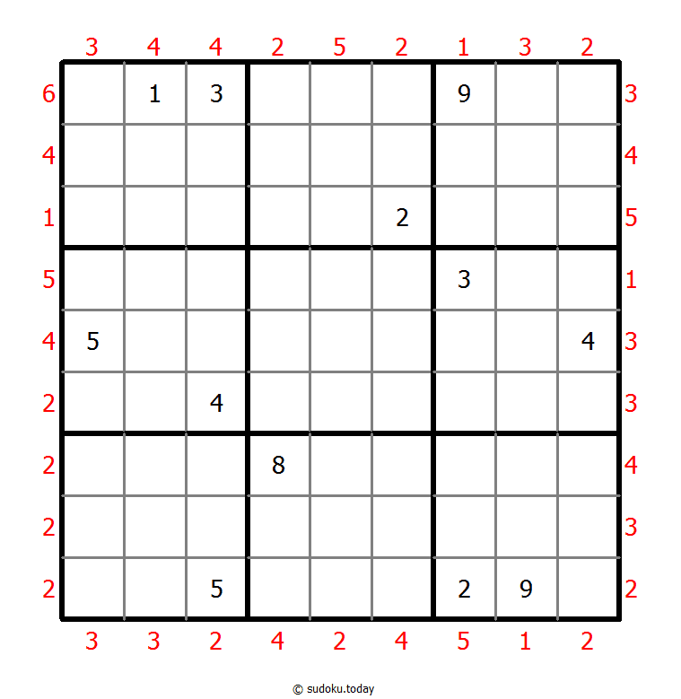 摩天大楼数独 #47936