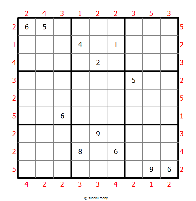 摩天大楼数独 #47971