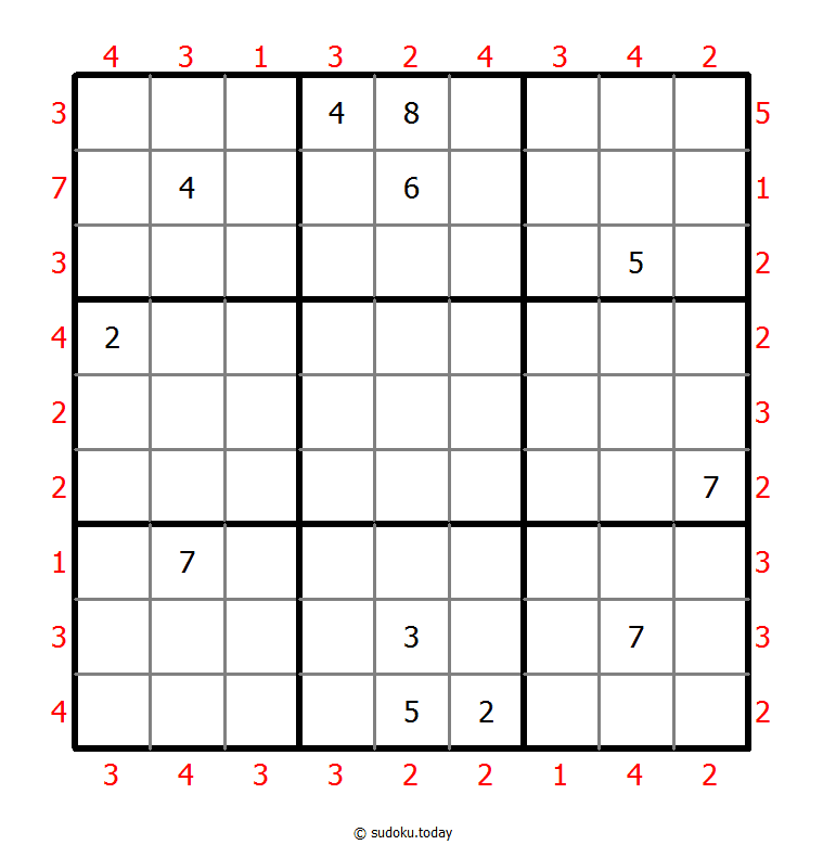 摩天大楼数独 #47989