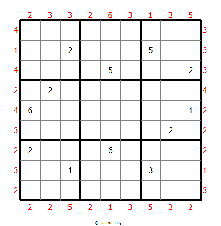 摩天大楼数独 #47995