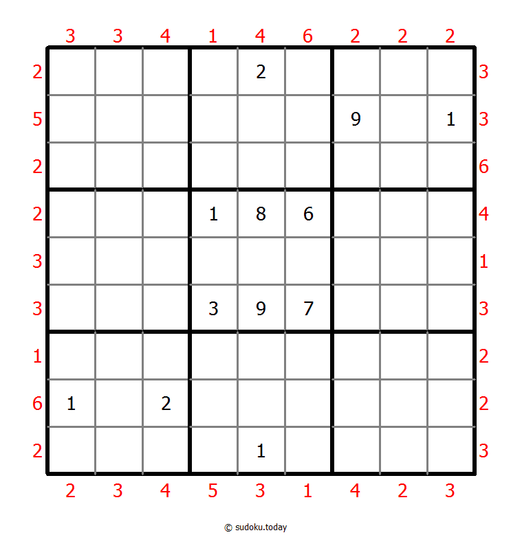摩天大楼数独 #48030