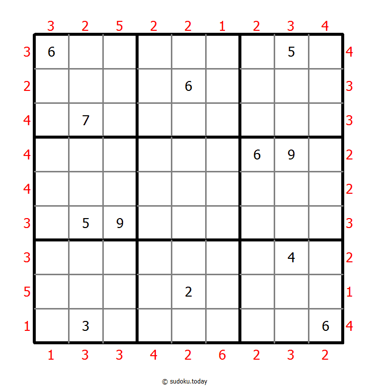 摩天大楼数独 #48034