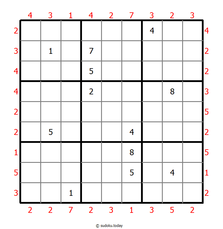 摩天大楼数独 #48035