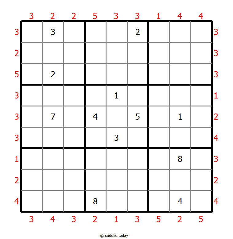 摩天大楼数独 #48071