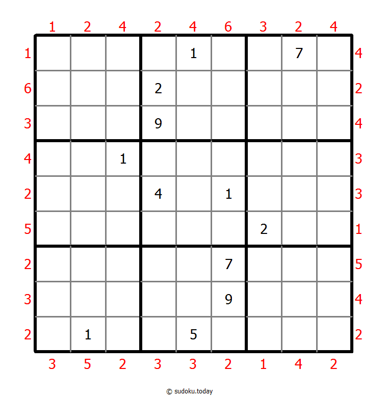 摩天大楼数独 #48076