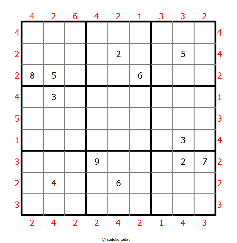 摩天大楼数独 #48081