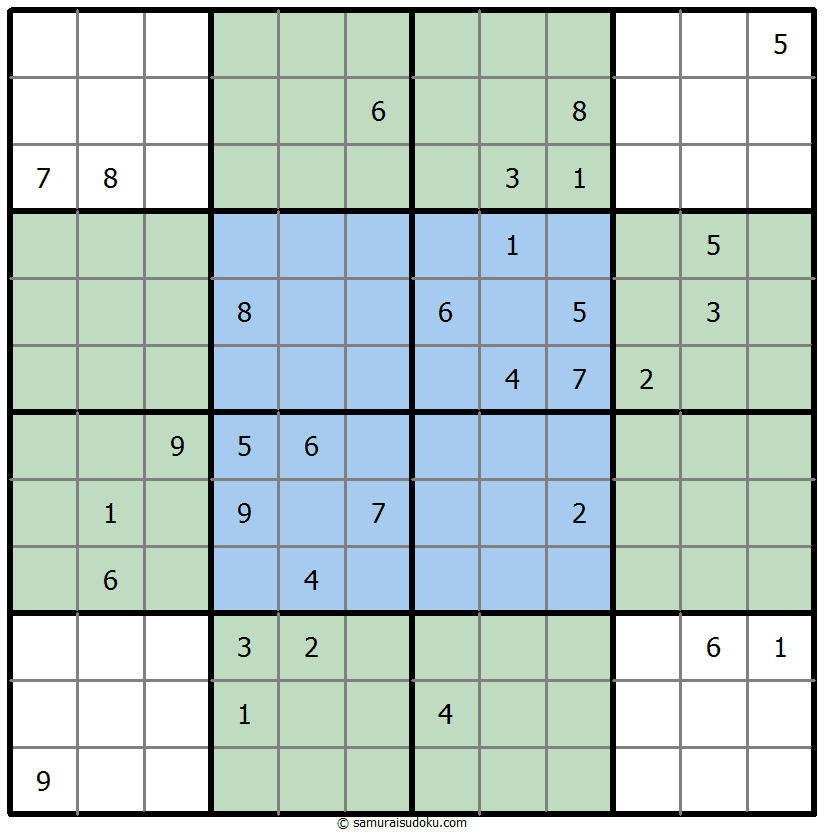 蝴蝶数独 #35809
