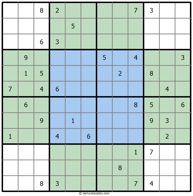 蝴蝶数独 #35907