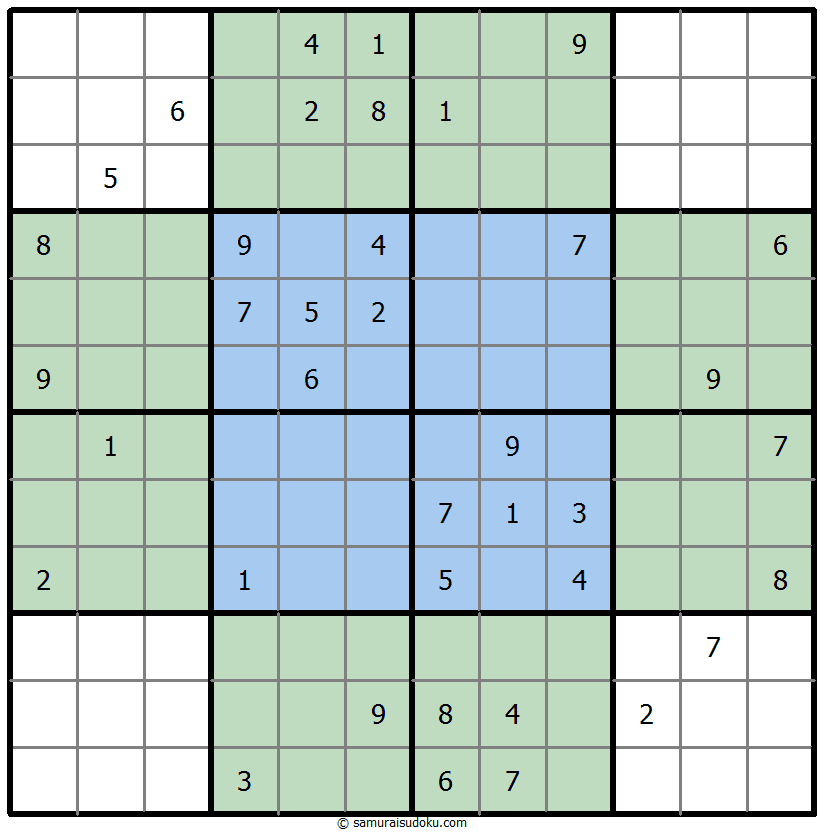 蝴蝶数独 #35926