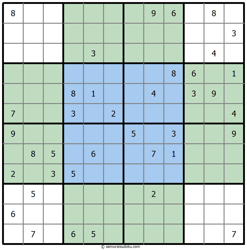 蝴蝶数独 #35973