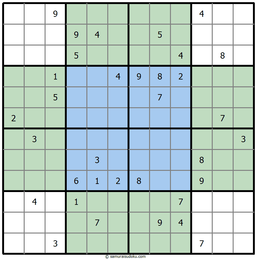 蝴蝶数独 #36133