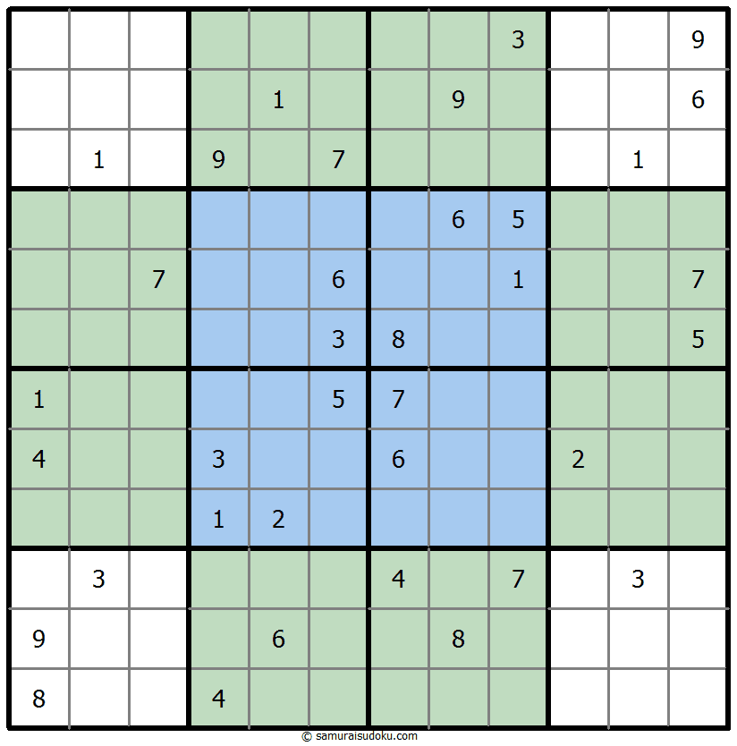 蝴蝶数独 #36198