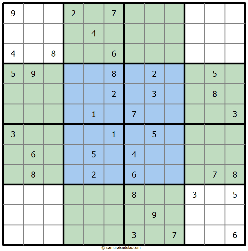 蝴蝶数独 #36217